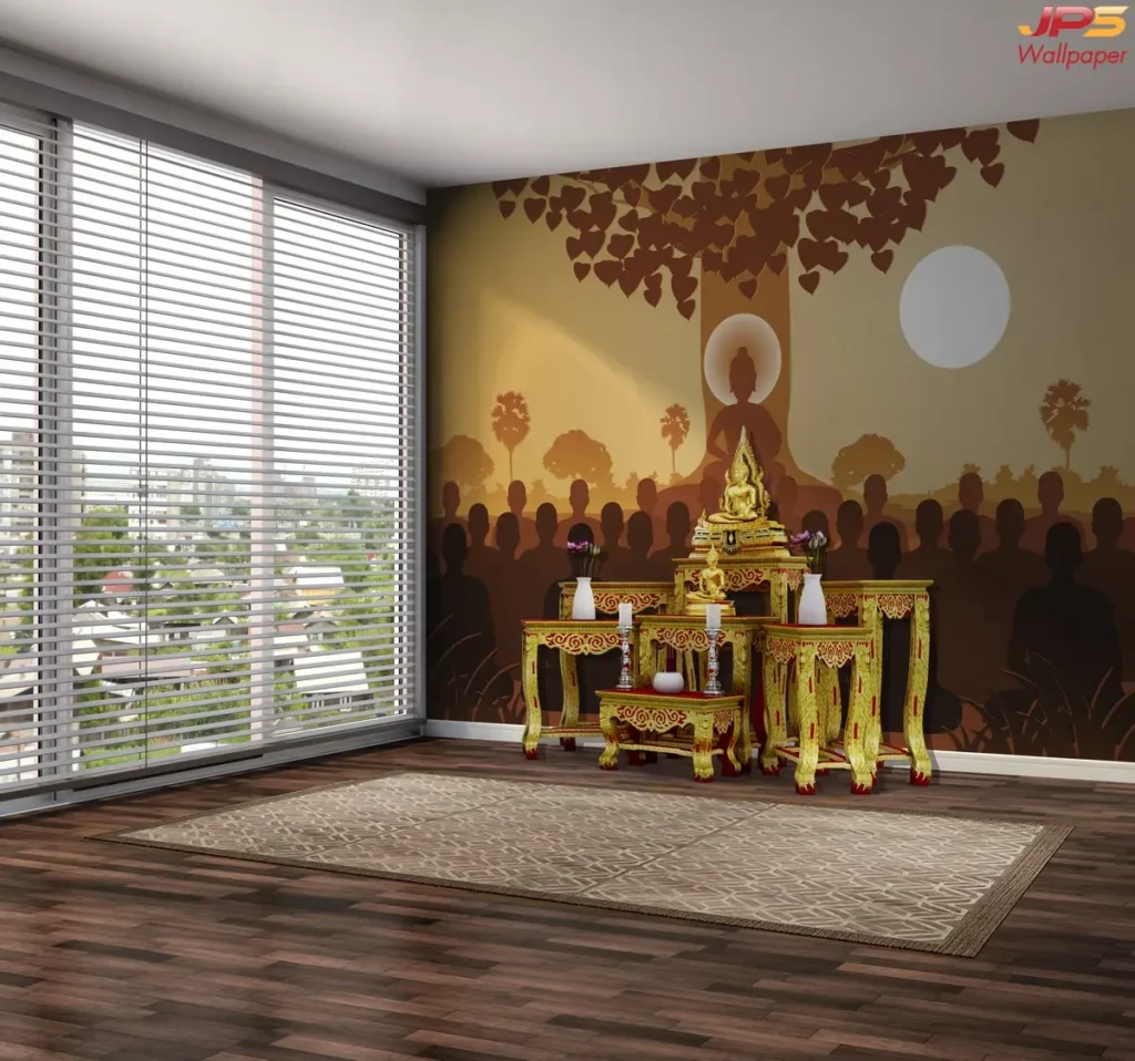 ภาพตกแต่งวันมาฆบูชา โทนสุภาพ ใช้สื่อสารความหมายของการไม่ทำบาปและการทำจิตให้ผ่องใส ภาพตกแต่งวันมาฆบูชา สื่อถึงความหมายทางจิตใจและคุณค่าของพระพุทธศาสนา
