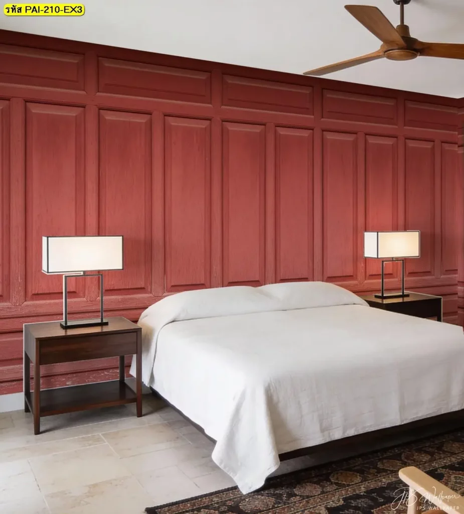 วอลเปเปอร์ติดผนังลายไม้แนวธรรมชาติ รับพิมพ์ตามพื้นที่ พร้อมติดตั้งเพื่อไอเดียแต่งผนังที่พอดีกับบริบท ภาพกรุผนังลายไม้ติดผนังรับพิมพ์และบริการติดตั้ง ช่วยให้ผนังดูอบอุ่นโดยไม่ต้องใช้ลวดลายไทยตรงตัว
