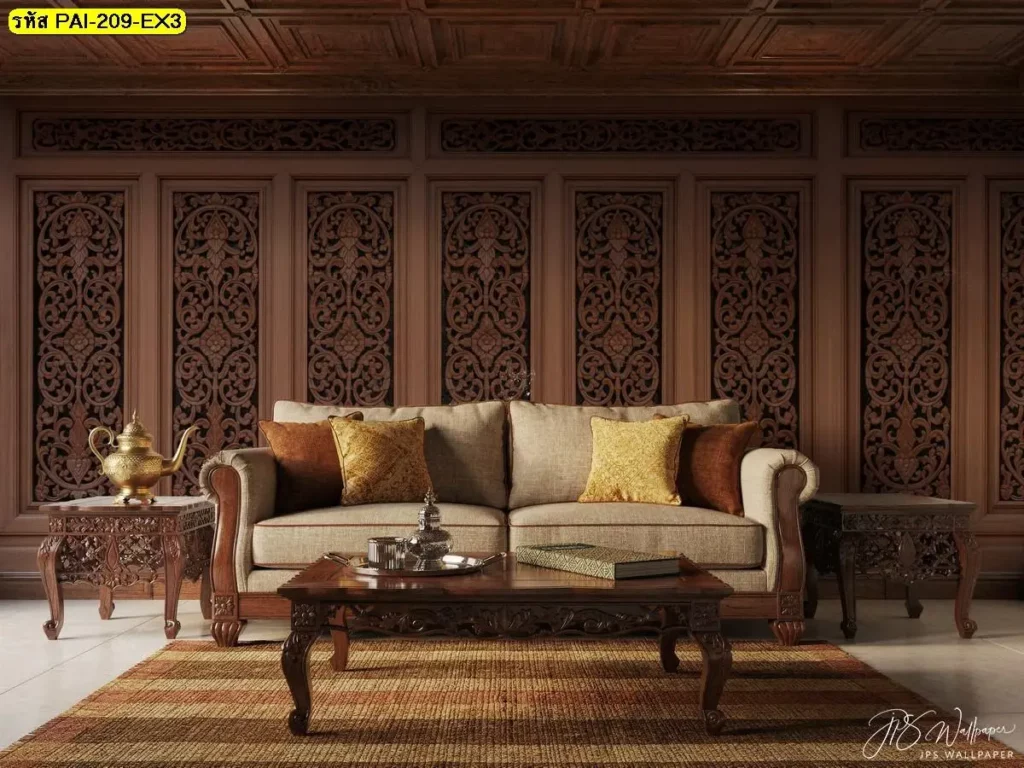 วอลเปเปอร์ไม้ลายธรรมชาติรับพิมพ์พร้อมบริการติดตั้ง เป็นไอเดียแต่งผนังที่เข้ากับวิถีไทย กรุผนังลายไม้แบบคลาสสิกในงานวอลเปเปอร์ลายกรุผนังไม้ รับพิมพ์และติดตั้งครบขั้นตอน
