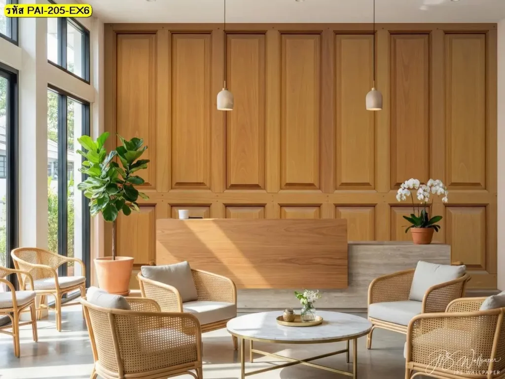 วอลเปเปอร์กรุผนังไม้รับพิมพ์และบริการติดตั้ง ช่วยตกแต่งผนังห้องสไตล์ไม้โดยไม่ซับซ้อน ภาพกรุผนังลายไม้ธรรมชาติ รับพิมพ์ตามพื้นที่จริง พร้อมติดตั้งให้ลายไม้ดูสมดุล
