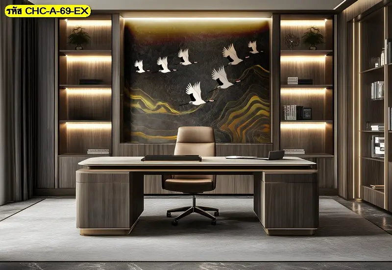 วอลเปเปอร์ลายภูเขาจีนโมเดิร์นโทนเทา-ทอง รับพิมพ์และบริการติดตั้ง ช่วยสร้างไอเดียแต่งผนังแบบพรีเมียม