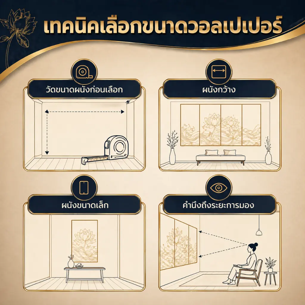 JPS เทคนิคเลือกขนาดวอลเปเปอร์ ช่วยวางแผนติดตั้งให้เหมาะกับพื้นที่ใช้งาน