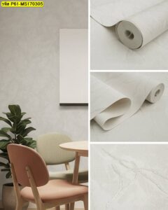 วอลเปเปอร์ลายหินอ่อนสีขาวเทาแนวโมเดิร์น เหมาะสำหรับตกแต่งผนังบ้านและคอนโด สร้างบรรยากาศเรียบ สว่าง และสบายตา