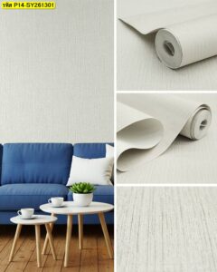 อลเปเปอร์สีขาวลายนูนพื้นผิวเส้นใยธรรมชาติแบบญี่ปุ่นช่วยสร้างบรรยากาศผ่อนคลายในห้องรับแขก