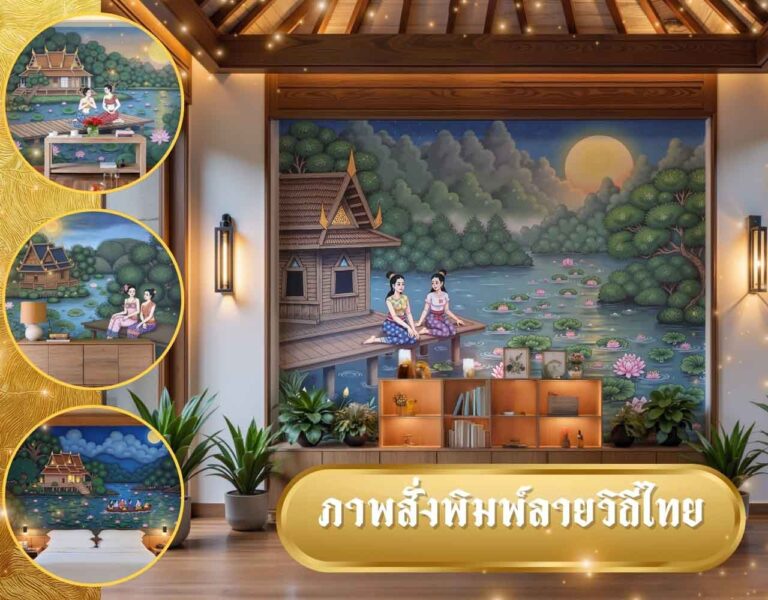 วอลเปเปอร์ติดผนังลายวิถีไทยโบราณมีข้อดีหลายประการ