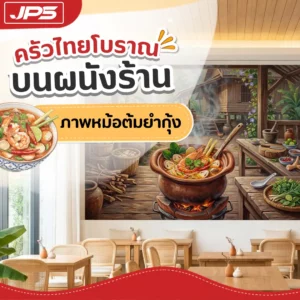 ภาพหม้อต้มยำกุ้งไม่จำเป็นต้องดูเหมือนป้ายเมนู